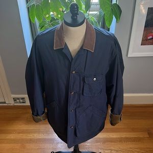 COPY - Banana Republic Field Jacket Leather Corduroy Size Medium